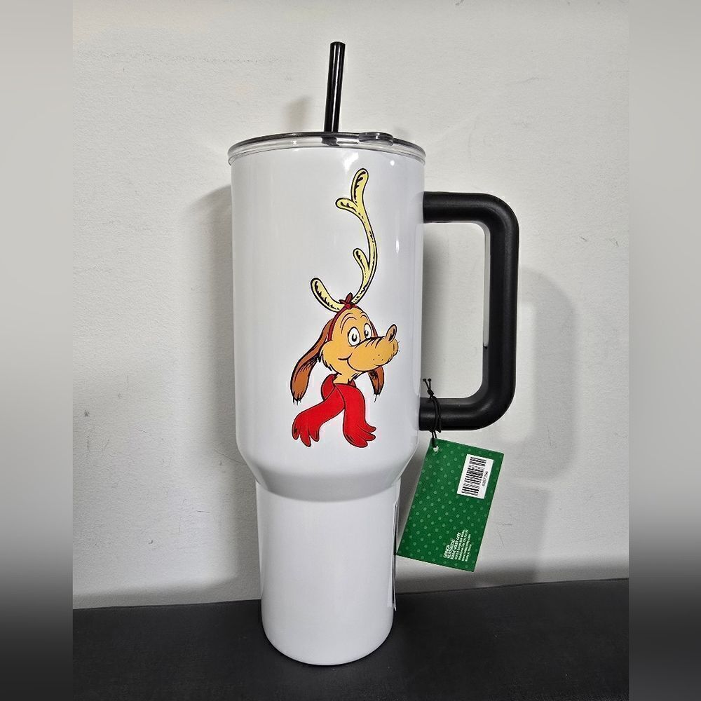 New Max The Dog Dr. SEUSS the Grinch Christmas Stainless steel Tumbler, 40 Oz.